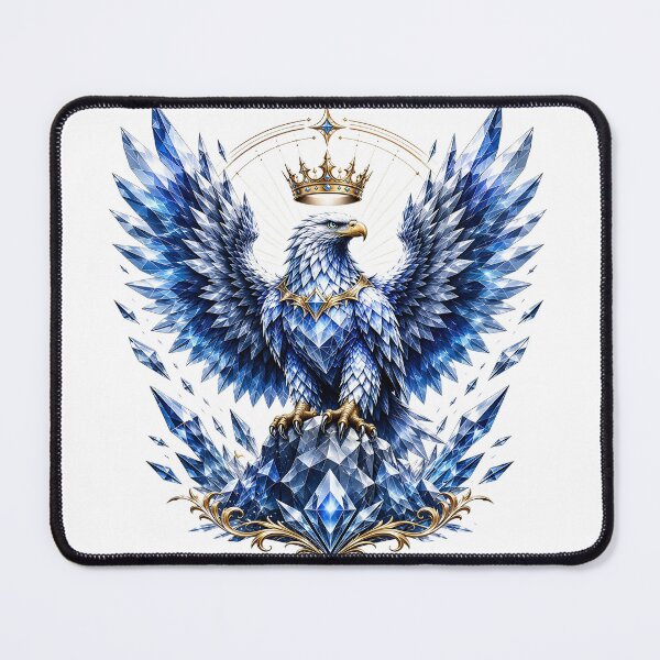 Item preview, Crowned Crystal Eagle designed and sold by Artisan Finds Online.