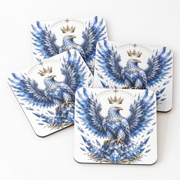 Item preview, Crowned Crystal Eagle designed and sold by Artisan Finds Online.