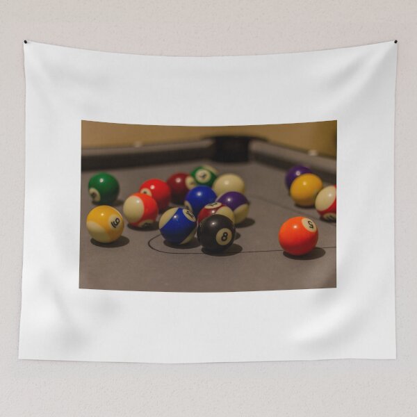 Item preview, Colorful Pool Balls Scattered on Table For Billiards Play designed and sold by Nmallia.