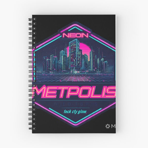 Item preview, Neon Metropolis Retro Futuristic City Sticker designed and sold by Neo Tokio.
