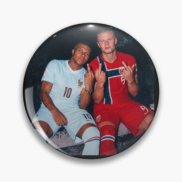 Item preview, Mbappé Haaland middle finger designed and sold by NgocLanDesign.