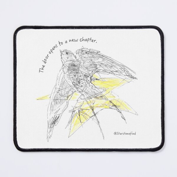Item preview, The Door Opens To A New Chapter Swallow Sketch designed and sold by starstonefind.