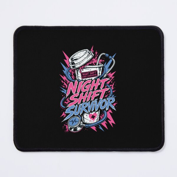 Item preview, Night Shift Survivor Nurse Shirt, Funny Night Shift Nurse Tee, ER ICU RN Gift, Healthcare Worker Apparel, Nurse Life Coffee Shirt designed and sold by KAYJAY DESIGNS.
