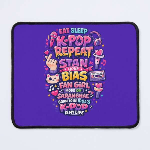 Item preview, Eat Sleep K-POP Repeat designed and sold by Neon Seoul.