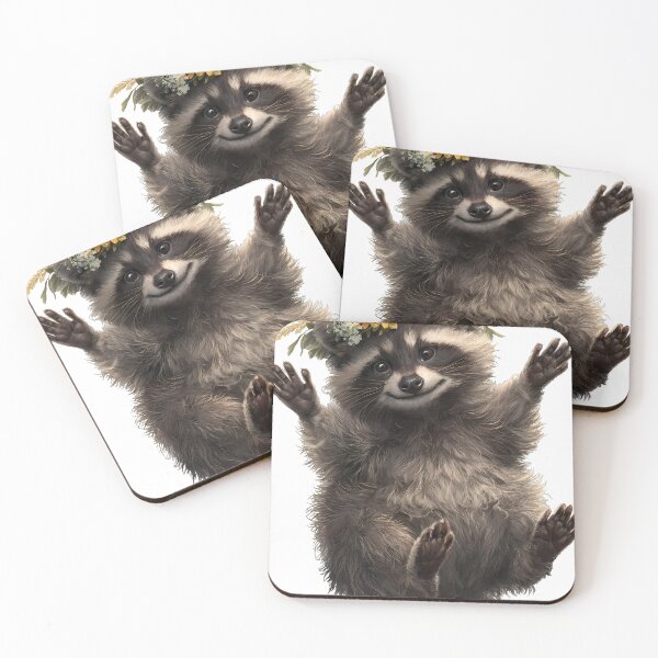 Item preview, Raccoon Sunflower Crown designed and sold by pumsquare.