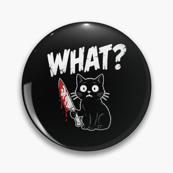Item preview, Guilty Black Cat Knife What Meme designed and sold by TshirtsOnline-.