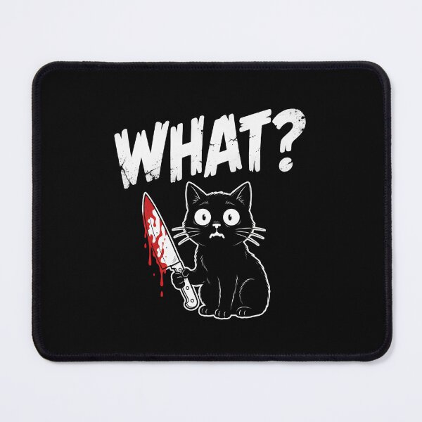 Item preview, Guilty Black Cat Knife What Meme designed and sold by TshirtsOnline-.