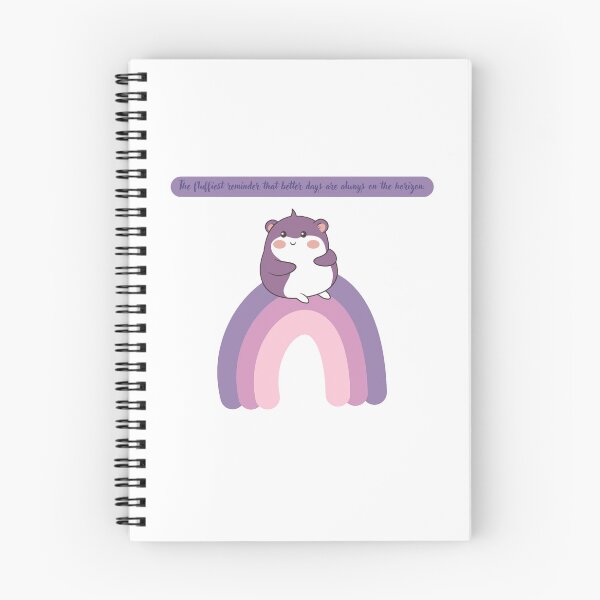 Item preview, Fluffiest Reminder Rainbow Hamster - Positive Quote Art designed and sold by Synne studio.