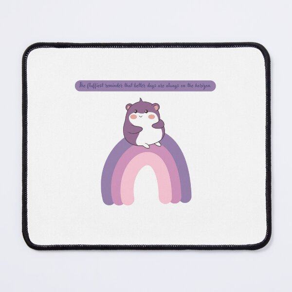 Item preview, Fluffiest Reminder Rainbow Hamster - Positive Quote Art designed and sold by Synne studio.