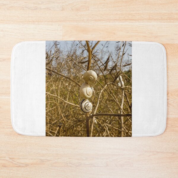 Item preview, Cluster Of White Garden Snails On Young Tree Branches Showing Infestation And Texture designed and sold by Nmallia.