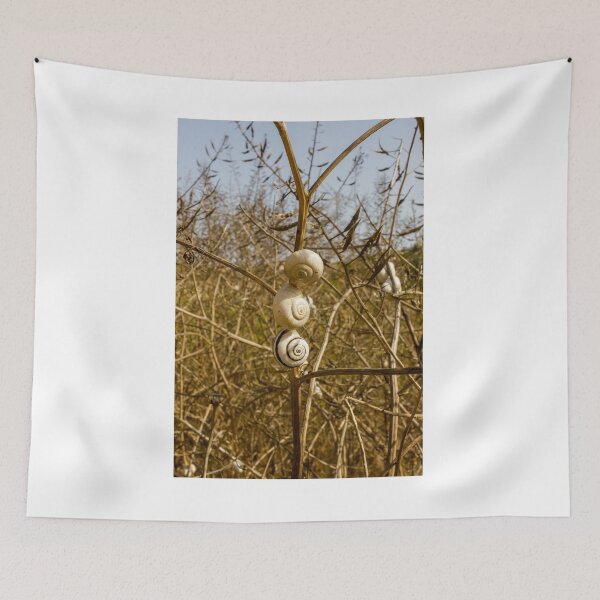 Item preview, Cluster Of White Garden Snails On Young Tree Branches Showing Infestation And Texture designed and sold by Nmallia.