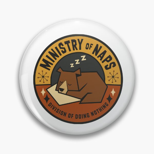 Item preview, Ministry of Naps Bear | Funny Government Seal Parody designed and sold by AbderraimArt.
