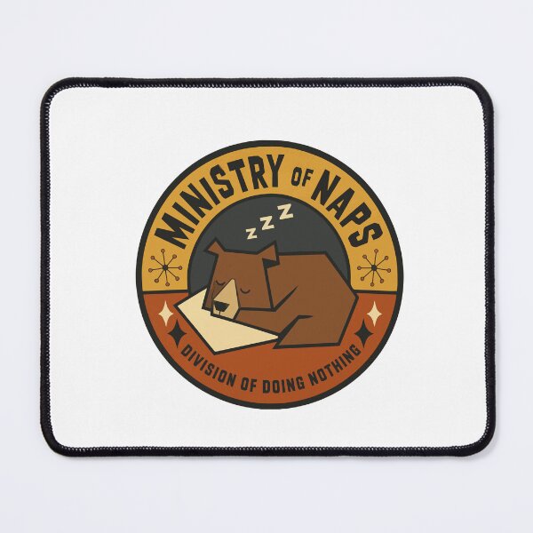 Item preview, Ministry of Naps Bear | Funny Government Seal Parody designed and sold by AbderraimArt.