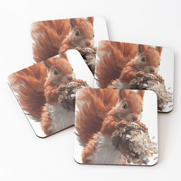 Item preview, Squirrel Acorn Sunflower designed and sold by pumsquare.