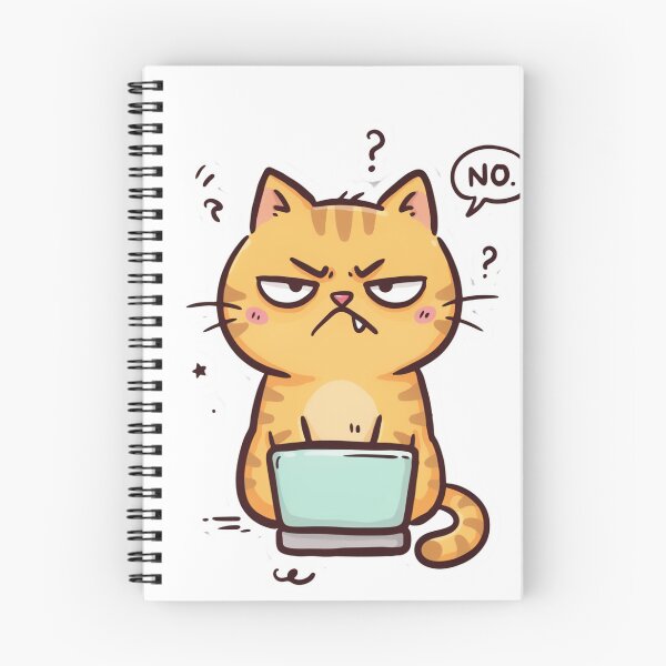 Item preview, Grumpy Cat No Laptop Funny Work  designed and sold by Krzepcia.