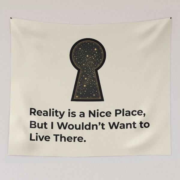 Item preview, Dreamer Birthday Gift Reality Quote for Creative Fantasy Lover designed and sold by PixelQ.