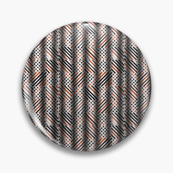 Item preview, Burnt Orange Black White Diagonal Chevron Geometric Pattern Abstract Textile Graphic T-Shirt designed and sold by DERA RAY.