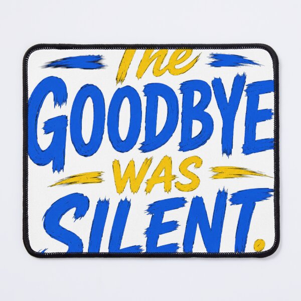 Item preview, The Goodbye Was Silent – Emotional Typography Quote T-Shirt designed and sold by Saraisha Studio.