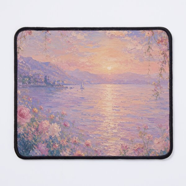 Item preview, Dreamy Pastel Sunset Floral Art designed and sold by 0606PM.