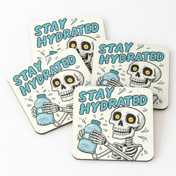 Item preview, Stay Hydrated Skeleton Drinking Water designed and sold by nuel-art.