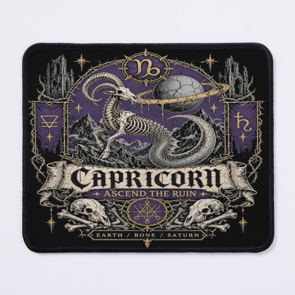 Item preview, Capricorn Gothic Zodiac Dark Celestial Sigil designed and sold by InkspirationGraphics.
