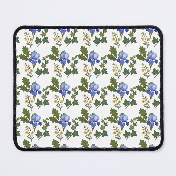 Item preview, Blue Iris Botanical Pattern designed and sold by Creative Owlet.