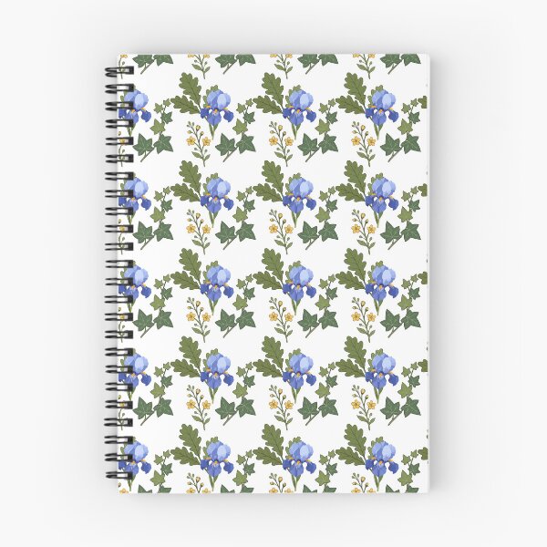 Item preview, Blue Iris Botanical Pattern designed and sold by Creative Owlet.