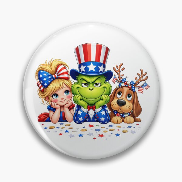 Item preview, Patriotic Grinch Uncle Sam 4th Of July designed and sold by DamianRoy88.