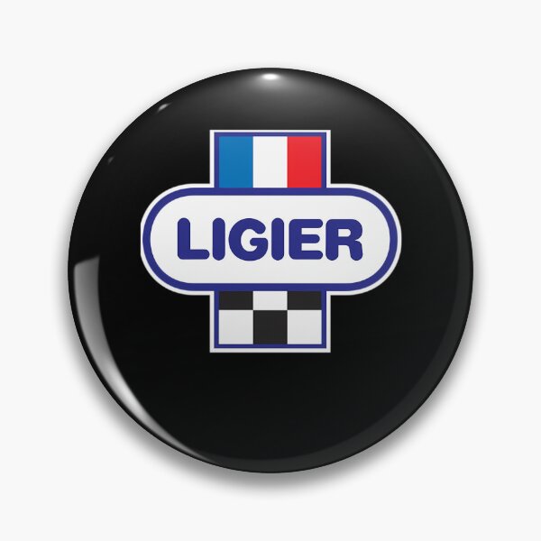 Item preview, Oval White Emblem with Bold Blue Ligier Typography designed and sold by Katanexy.