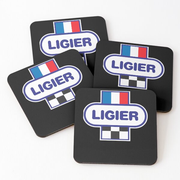 Item preview, Oval White Emblem with Bold Blue Ligier Typography designed and sold by Katanexy.