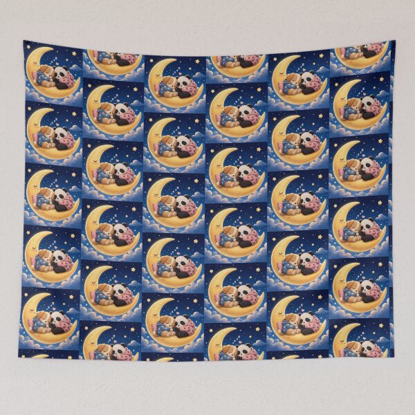 Item preview, Midnight moon nap designed and sold by QuirkNest Studio .