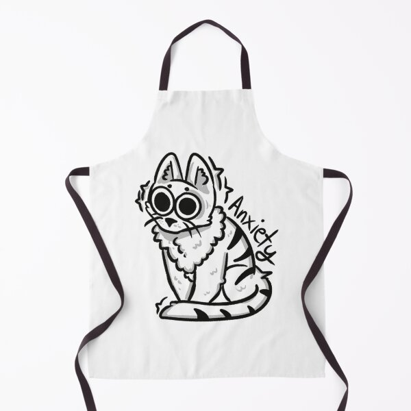 Item preview, Anxiety Cat Cute Cartoon Minimalist Line Art Illustration designed and sold by AloeMonstera.