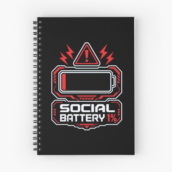 Item preview, Social Battery 1% Shirt, Introvert Funny Tee, Social Anxiety Shirt, Low Battery Humor, Anti Social Gift, Gamer Nerd Graphic Tee designed and sold by KAYJAY DESIGNS.