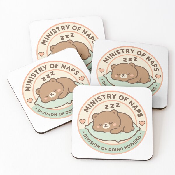 Item preview, Ministry of Naps Kawaii Bear | Cute Pastel Sleepy Badge designed and sold by AbderraimArt.