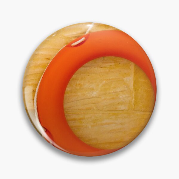 Item preview, Orange Lifebuoy Life Preserver Hanging On Stone Wall With Rope Nautical Safety Equipment For Rescue designed and sold by Nmallia.