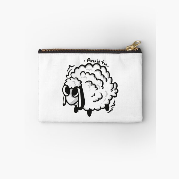 Item preview, Anxiety Sheep Cute Fluffy Cartoon Lamb Illustration designed and sold by AloeMonstera.