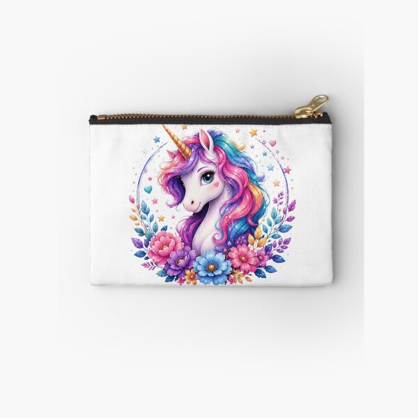 Item preview, Cute Pastel Unicorn with Flowers Magical Fantasy designed and sold by Mysthor-Designs.