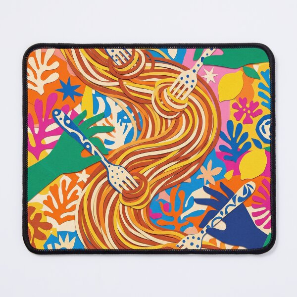 Item preview, Matisse Style Mediterranean Spaghetti Summer Cutout Art designed and sold by MoonOpuluna.