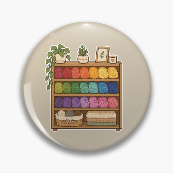 Item preview, Rainbow Yarn Shelf Crochet Yarn Storage designed and sold by SimplePoDesign.