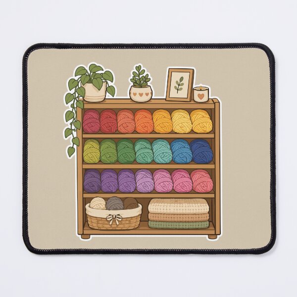Item preview, Rainbow Yarn Shelf Crochet Yarn Storage designed and sold by SimplePoDesign.