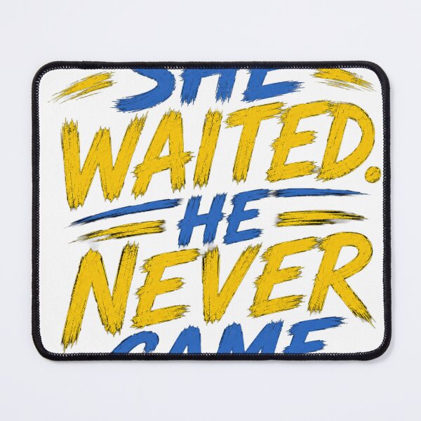 Item preview, She Waited. He Never Came. – Emotional Typography Quote T-Shirt designed and sold by Saraisha Studio.