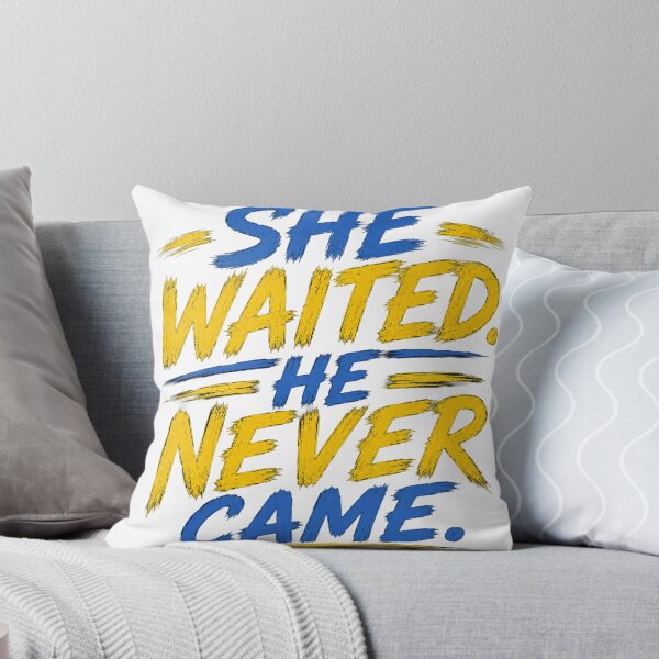 Item preview, She Waited. He Never Came. – Emotional Typography Quote T-Shirt designed and sold by Saraisha Studio.