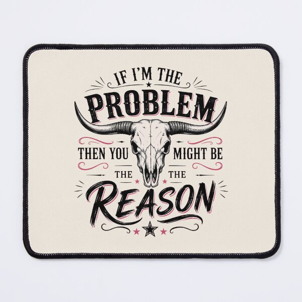 Item preview, If I'm The Problem Then You Might Be The Reason Shirt, Retro Western Graphic Tee, Country Music Concert Shirt designed and sold by Sprinkle12345.