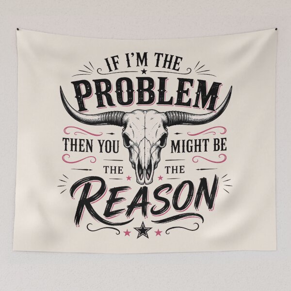 Item preview, If I'm The Problem Then You Might Be The Reason Shirt, Retro Western Graphic Tee, Country Music Concert Shirt designed and sold by Sprinkle12345.