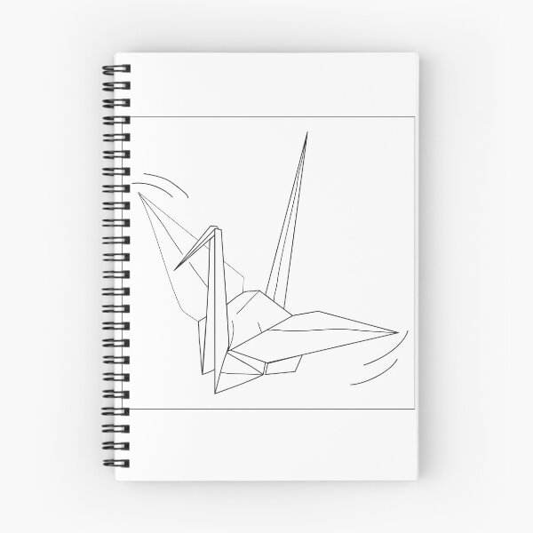Item preview, Geometric origami crane on white background designed and sold by ChaReePat.