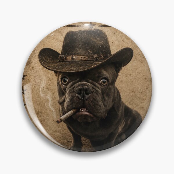 Item preview, The Most Wanted Frenchie in the Wild West  designed and sold by CREATIVO STUDIO.