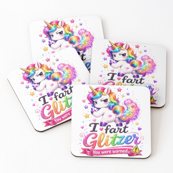 Item preview, Sassy Unicorn With Glitter Fart Cloud designed and sold by Tinosshop.