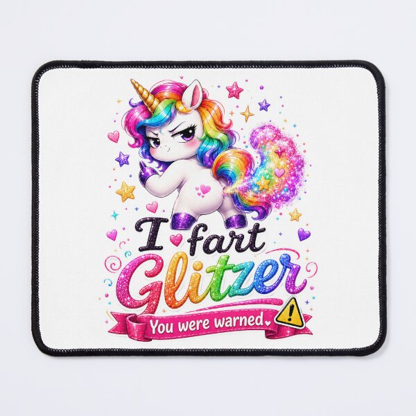Item preview, Sassy Unicorn With Glitter Fart Cloud designed and sold by Tinosshop.