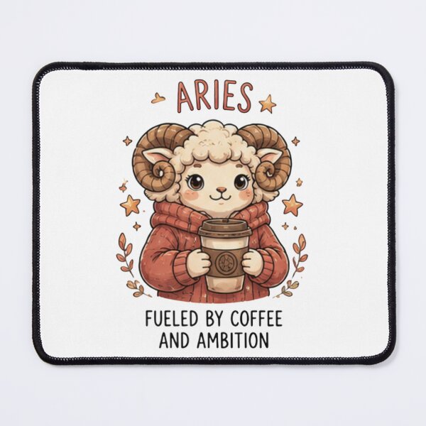 Item preview, Aries Fueled By Coffee And Ambition designed and sold by Heal of Souls Designs .