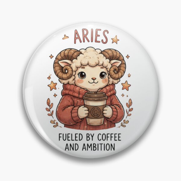 Item preview, Aries Fueled By Coffee And Ambition designed and sold by Heal of Souls Designs .